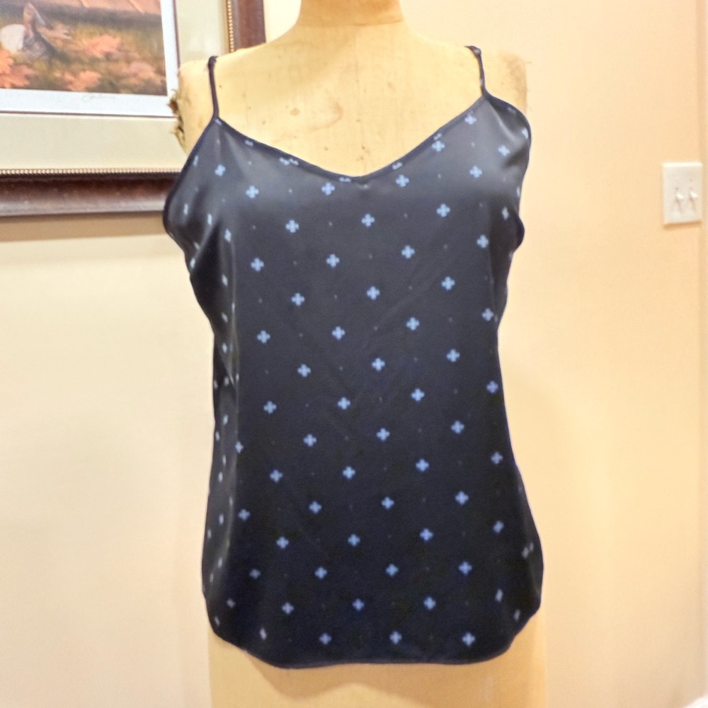 Black and Blue Patterned Camisole
